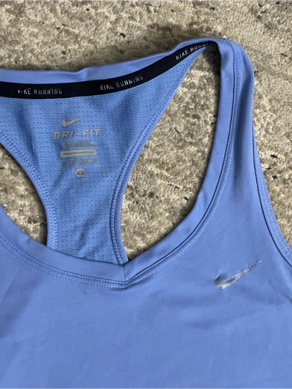 Nike Light Blue Racerback Performance Tank - Picture 2 of 4